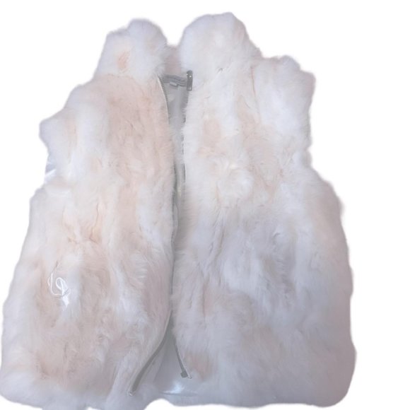 Vintage Leather Rabbit Fur Vest - Picture 1 of 4